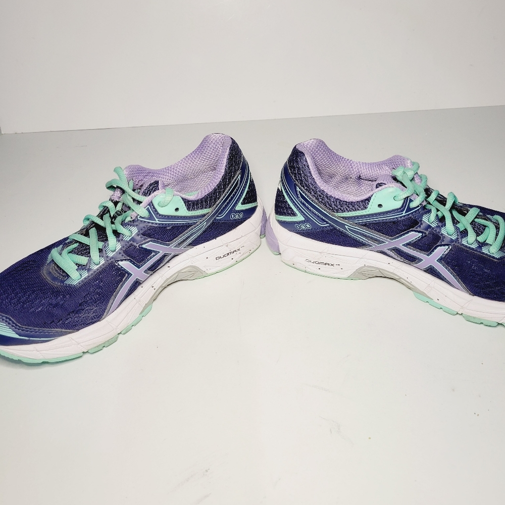 Womans Asics Gel Venture DuoMax Size 6.5 Indigo Purple Teel Walking/Running - Picture 7 of 10